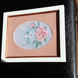 8 x 10 embroidered photo in frame- Great gift!